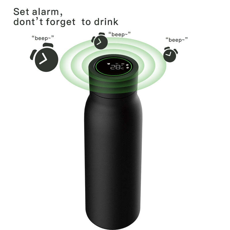 HydraGlow™ Smart Water Bottle – Bluetooth, Temperature Display (600ML)